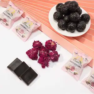 منتجات غذائية صحية مستخلص جيلاتين جلد الحمار كرة السمسم Ejiao Rose السوداء