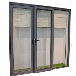 定制铝户外折叠隔音玻璃双折叠门铝折叠门和窗口