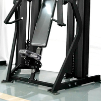 Presse pectorale inclinée ergonomique à charge par poulie pour entraînement des pectoraux, usage commercial en salle de sport, fitness et musculation
