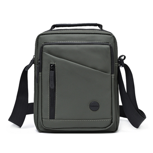 Sac bandoulière décontracté pour homme avec fermeture éclair, motif géométrique, idéal pour les trajets quotidiens et les affaires, imperméable - Product Image 3