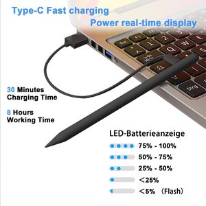 Lápiz con Carga Tipo-C <span class=keywords><strong>y</strong></span> Rechazo de Palma, Lápiz Activo para iPad 6/<span class=keywords><strong>7</strong></span>/<span class=keywords><strong>8</strong></span>/9/10/11 (A16), Air 3/4/5/M2/M3/M4, Mini 5/6, Pro 11"/12.9"/M4/5 - Product Image 4