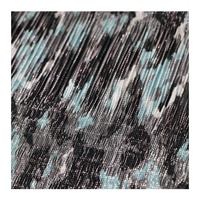Tissu de robe en polyester métallisé lurex à la mode, plissées plissées, en crêpe, en argent, clair de lune, pour vêtements, écharpe