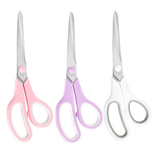 กรรไกรใช้ในบ้าน 8 นิ้ว สแตนเลสสตีล เครื่องมือตัดเครื่องเขียนสำนักงาน พร้อมด้ามจับ PPTPR สำหรับงานประดิษฐ์กระดาษและใช้ในครัวเรือน - Product Image 3