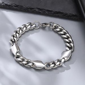 <span class=keywords><strong>Bracelet</strong></span> de <span class=keywords><strong>montre</strong></span> punk simple fait à la main, chaîne à maillons, <span class=keywords><strong>bracelet</strong></span> vintage en acier inoxydable, bijoux de mode pour femmes et hommes, vente en gros - Product Image 4