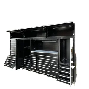 Armoire à tiroirs de luxe de 72 pouces armoire à roulettes armoire de rangement établi pour outils de garage armoire à outils de magasin robuste banc de travail