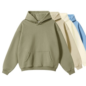 Sudaderas con capucha extragrandes de algodón 100% al por mayor, de corte holgado y estilo off-the-shoulder, ideales para combinar con todo en primavera y otoño. - Product Image 1