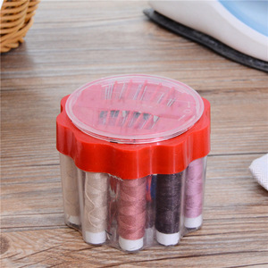 Portable <b>Sewing</b> Kit With Thread Spools Needle Storage For Hand <b>Sewing</b> Repair Tasks - Product Image 1