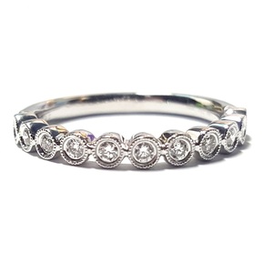 Livraison rapide depuis Hong Kong, bague fine classique en or blanc massif 18 carats avec diamant SI pour femme, idéale pour un anniversaire de mariage ou une fête - Product Image 1