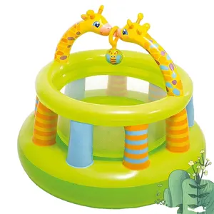 Small Indoor PVC inflatable Soft Side Baby Bouncer Trampoline Kiddie toy infant game pool kids safety playpenportable folding