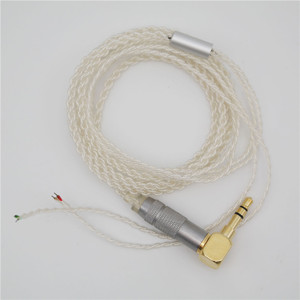 Cable de Audio Plateado con Revestimiento de Cobre de 2.8mm, Enchufe Eurasia, Blindaje Trenzado, Cable de Poliuretano - Product Image 1