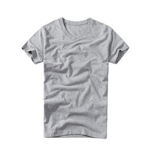 T-shirt da uomo di alta qualità in cotone con scollo a V Premium solido essenziale-classica canottiera con serigrafia in bianco - Product Image 4