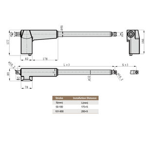 PrimoPal Großer Elektrischer Linearantrieb 800kg 800mm Synchronisiert Geräuscharm 12V 24V DC-Motor Linearantrieb für Medizinische Geräte - Product Image 5