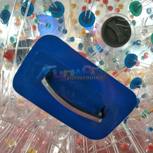 Balle géante gonflable Zorb à points colorés, balle à roulettes pour adultes, amusement en plein air - Product Image 5