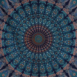 Personalizado Digital impreso <span class=keywords><strong>hippie</strong></span> bohemio psicodélico dorado azul Pavo Real Mandala <span class=keywords><strong>pared</strong></span> colgante ropa de cama <span class=keywords><strong>tapiz</strong></span> - Product Image 3