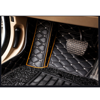 Couverture d'hôte de protection en cuir artificiel pour hommes et femmes tapis de voiture 4 pièces tapis de sol de voiture pour VW Tiguan