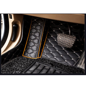 Couverture d'hôte de protection en cuir artificiel pour hommes et femmes tapis de voiture 4 pièces tapis de sol de voiture pour <span class=keywords><strong>VW</strong></span> <span class=keywords><strong>Tiguan</strong></span> - Product Image 4