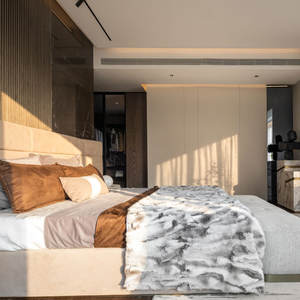 Orangefurn, modelo 3D, diseño llave en mano, ático, dormitorio y sala de estar, solución de muebles para villas, uso doméstico general - Product Image 3