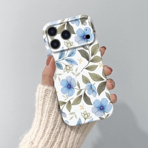 Cover per telefono con fiori dipinti per <span class=keywords><strong>iPhone</strong></span> 17 Air 16 15 14 13 12 11 Pro Max 7 Plus 16e - Supporta la personalizzazione - Product Image 2