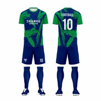 Tenue de football personnalisée haut de gamme avec impression par sublimation, ensemble complet pour équipe, shorts, col multi-styles, séchage rapide, anti-rétrécissement, durable