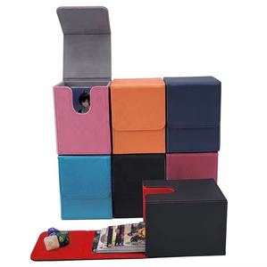    Boîte de rangement portable en cuir PU pour cartes de jeu de société, 100 aimants, pour cartes TCG YuGiOh - Product Image 1