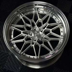 Ruedas Forjadas Monobloque SAiLen de Aleación Plateada Cepillada de 17-23 Pulgadas con Beadlock y Diseño Cóncavo Profundo para PCD 5X112/5X120/5x114.3 - Product Image 3