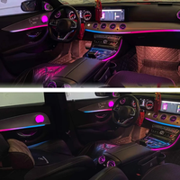 Éclairage d'ambiance intérieur pour Mercedes Benz Classe E W213, directement de l'usine, avec couvercles de haut-parleurs de ventilation AC type turbine, accessoires d'ambiance