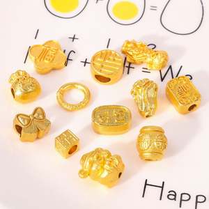 <span class=keywords><strong>ลูกปัด</strong></span>แบบโคลเวอร์สีทองสำหรับใส่ในลุ่มน้ำสไตล์โบราณทำด้วยมือกำไลข้อมือสร้อยคอแบบทำมืออุปกรณ์เสริม<span class=keywords><strong>ลูกปัด</strong></span> - Product Image 3