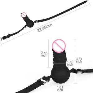 Kadınlar için Silikon Top <span class=keywords><strong>Gag</strong></span> Cinsel Bağlama Kısıtlamaları Ağız Topu <span class=keywords><strong>Gag</strong></span> BDSM için Seks Ürünleri - Product Image 2