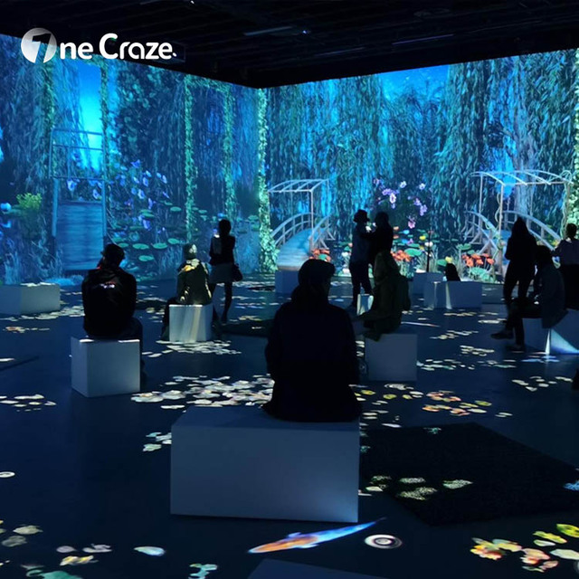 AR Holographic Immersive Dynamic Digital Art Virtual Interactive Projection System Edge Blending Software for Video Projection