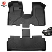 Tapis de sol de luxe 3D sur mesure pour Honda CR-V 2002-2006 Gen2, ensemble complet 2 pièces, tapis de voiture toutes saisons