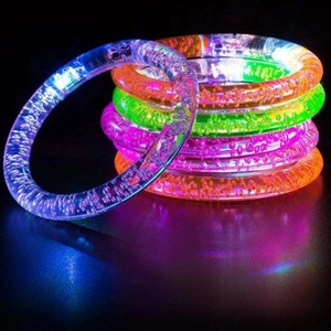 Pulseras LED para Fiestas, Recuerdos de Fiesta, Brazalete Acrílico Luminoso para Regalos de Acción de Gracias, Navidad, Cumpleaños, Halloween - Product Image 1