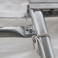Carpa de Acero Prefabricada con Estructura de Doble Viga, Diseño Elegante para Exteriores, Modelo 4010021