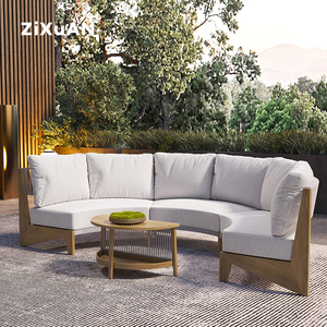 Nordische Terrassen-Hotelmöbel Modernes Einzelsofa Restaurant Garten Pool Aluminium-Stühle Italienische Terrassen-Modulare <span class=keywords><strong>Couch</strong></span> - Product Image 4