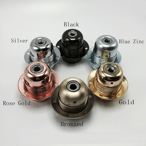 Bán buôn đầy màu sắc CE cổ điển E27 kim loại giữ đèn bóng đèn ánh sáng ổ cắm - Product Image 6