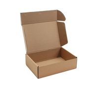 Cajas de Kraft Natural plegables, venta al por mayor de fábrica, caja de embalaje de papel corrugado