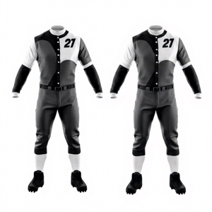 Tenues de baseball pour hommes de qualité supérieure, en spandex/coton, avec logo d'équipe personnalisé, toutes saisons, impression de logo personnalisée, service OEM - Product Image 1