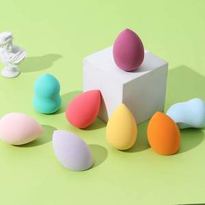 HMU 4 uds/8 Uds huevos de belleza de alta calidad sin látex logotipo personalizado suave cosmético Puff belleza maquillaje esponja licuadora conjunto - Product Image 3