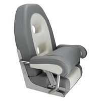 Siège de bateau rabattable en vinyle de qualité marine Allshine de qualité supérieure avec housse de siège et piston pour bateaux de pêche/pontons