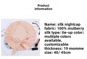 YYCAMA – Turban unisexe multi-usage en soie <span class=keywords><strong>de</strong></span> mûrier 100 %, élastique et ajustable, idéal pour dormir, la douche, le maquillage et les soins spa, toutes saisons - Product Image 4