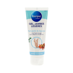 Gel Rafraîchissant Léger pour les Jambes, Origine Naturelle, 75 ml – Gel Apaisant et Refroidissant pour les Jambes à la Gousse de Raisin Rouge – Soin Léger et Apaisant pour les Jambes - Product Image 1