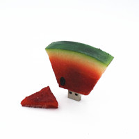 Flashdisk USB Promosi BAO-001 Custom 256gb Bentuk Semangka PVC, Grosir Murah, Bentuk Buah