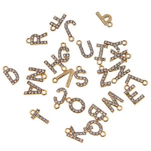 Quà Tặng lưu niệm kim loạ<span class=keywords><strong>i</strong></span> ngườ<span class=keywords><strong>i</strong></span> yêu thư ban đầu 26 Bảng chữ cá<span class=keywords><strong>i</strong></span> Thư Kim Cương thư Keychain - Product Image 4