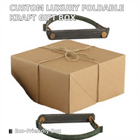 Boîtes rigides de luxe personnalisées en gros avec logo, en carton kraft, revêtement UV, emballage cadeau recyclable pour bougies et cadres photo