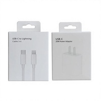Boîte pliante personnalisée en papier recyclé couché avec fermeture à languette pour accessoires électroniques, écouteurs, câbles USB et chargeurs