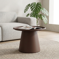 Table d'appoint décorative moderne en métal KD pour salon, villa, patio, balcon, jardin et cour - Montage facile