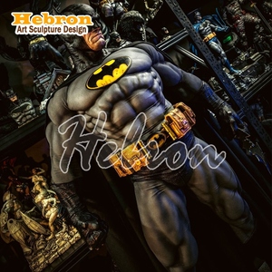 Statua in Resina di Fibra di Vetro a Grandezza Naturale Stile Manga di Marvel Spider-Man <span class=keywords><strong>Batman</strong></span>, Decorazione per Casa, Natale, Halloween, Capodanno, Fatta a Mano - Product Image 1