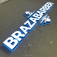 Lettres 3D personnalisées pour la publicité, logo de magasin, signalétique, lettres en acrylique, enseigne LED intérieure, enseigne de magasin extérieure, mur de magasin, signalétique 3D