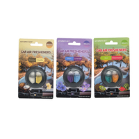 Parfum de sortie de climatiseur automatique de couleur jumelle personnalisée pince pour bouche d'aération de voiture aromathérapie désodorisant de voiture universel
