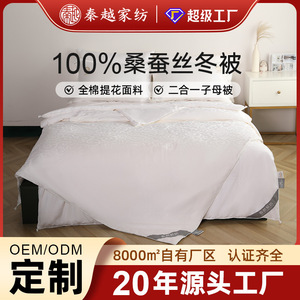 Pure Cotton Silk Quilt Set 2.1-3 Jin White 4 Pieces Winter Eco-Friendly <b>Bedding</b> - Product Image 5