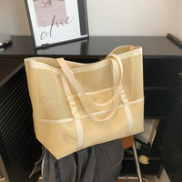 Cadeau d'été personnalisé piscine plage toilette piscine sac à bandoulière maille sac fourre-tout sport lavable respirant 3D Air Mesh sac de plage